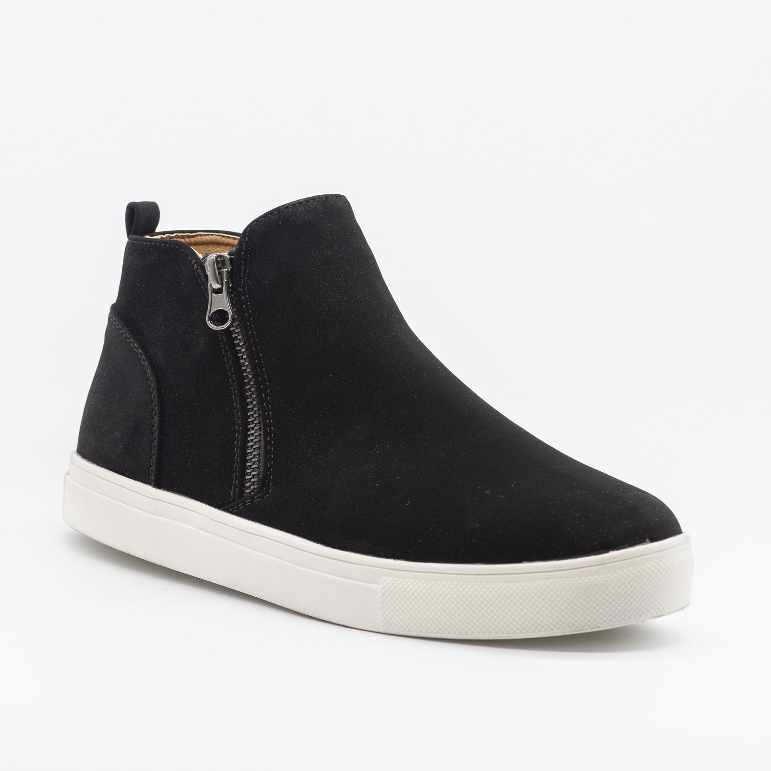 Zippered Fashion Ankle Sneakers - Soho 
