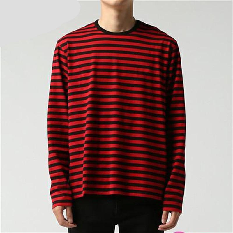 Black White Striped T Shirt Men Women Unisex Loose Oversize Extra