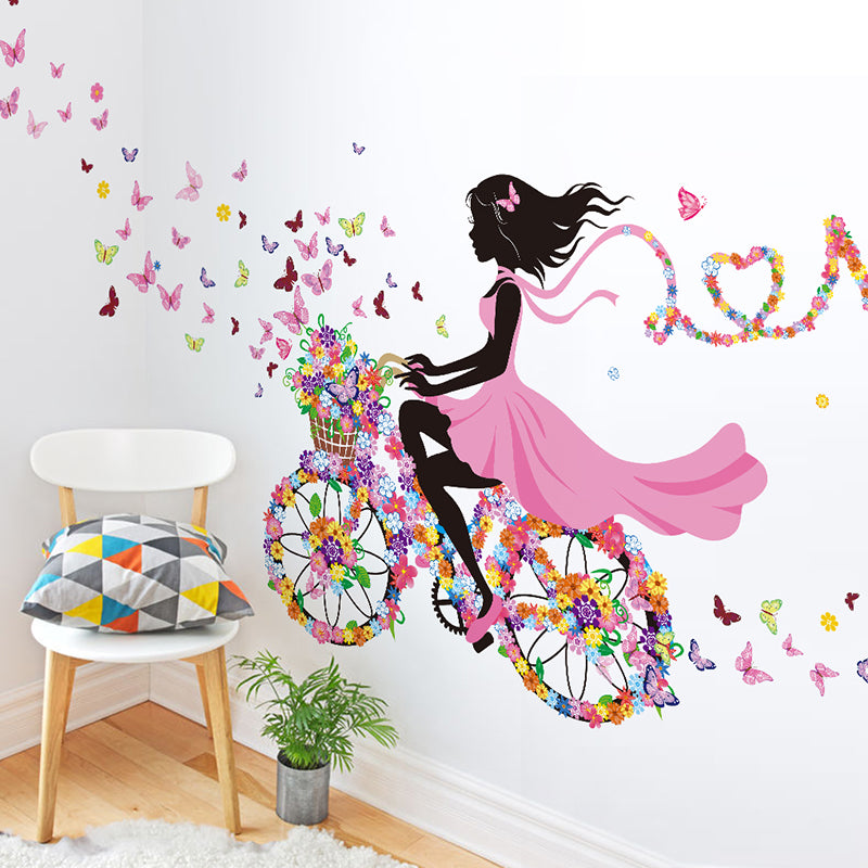 Wall Home Decor Dancing Girl Art Wall Stickers For Kids Bedroom Wall Decoration