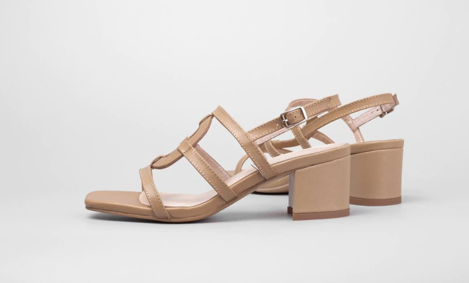 Strappy Sandal Color Apricot Size 9 for Women