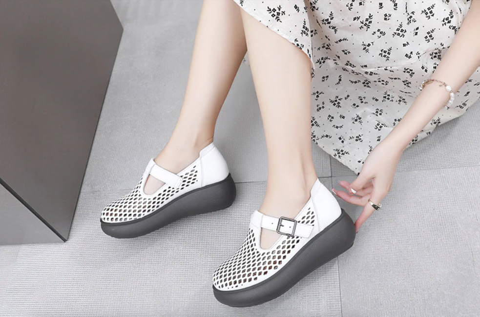 Platform Shoes Color White Size 8.5 for Women