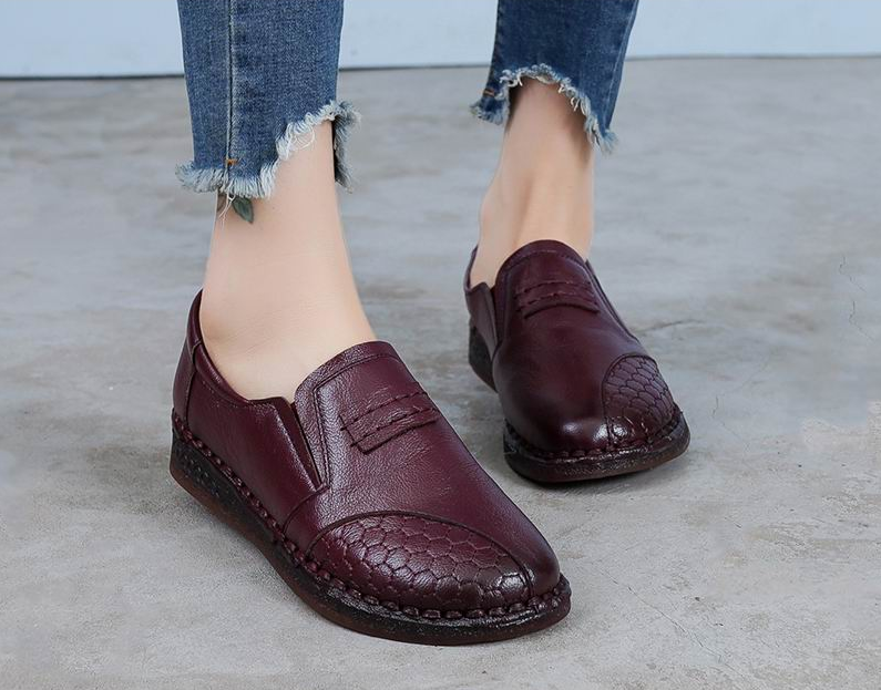 autumn loafer shoes color purple size 8.5 for women