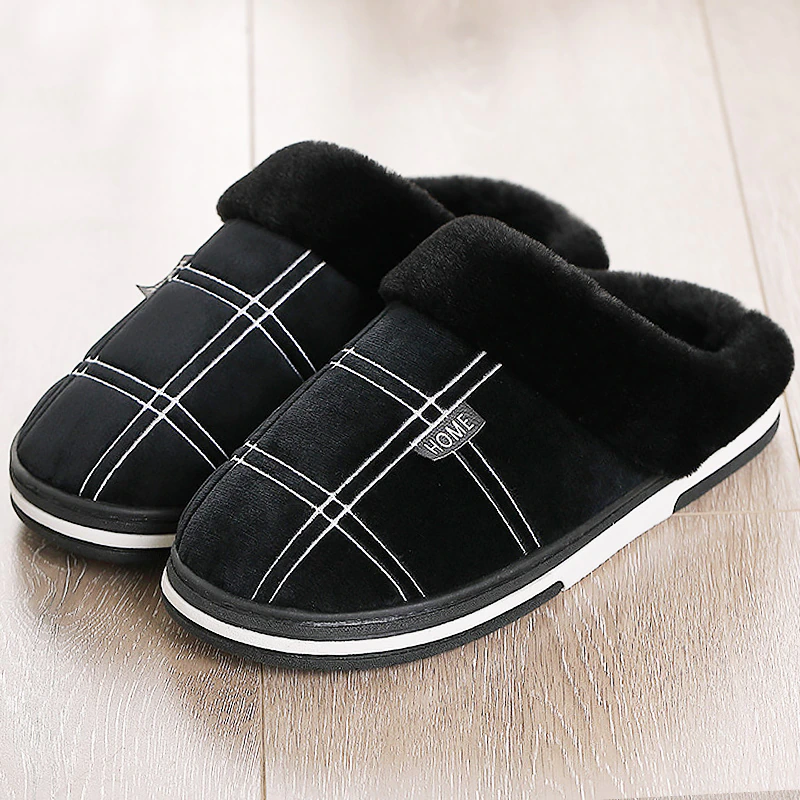 autumn home slipper color black size 11 for men