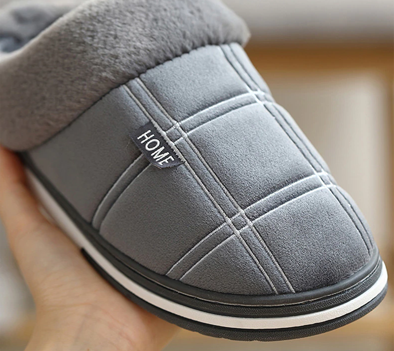 slipper color gray size 6.5 for men