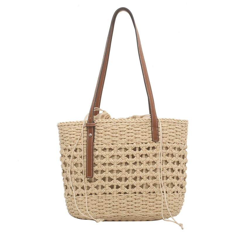 Amaya Women's Large Straw Beach Bucket Handbag | Ultrasellershoes.com ...