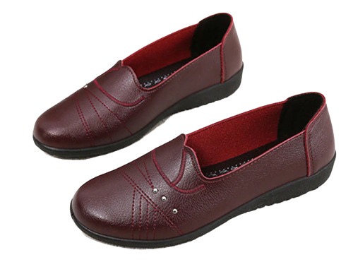 slip on loafer color red size 5.5 for women