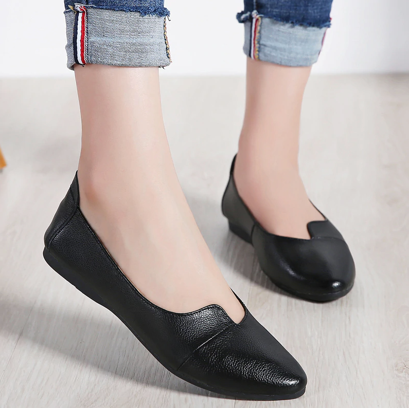 Ana Women's Flat Black Shoes – USS® Shoes