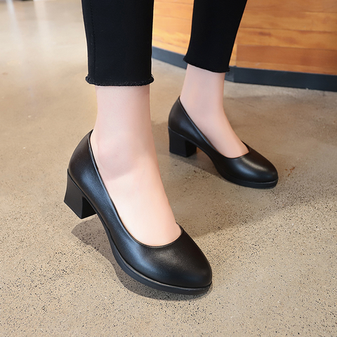 Pumps Heel Color Black Size 7 for Women