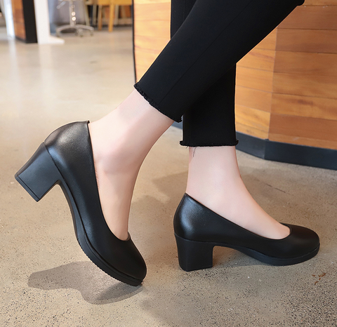Pumps Heel Color Black Size 8 for Women