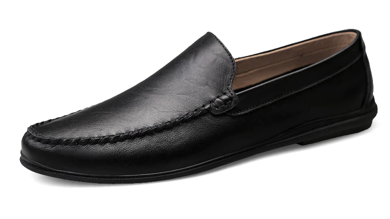 loafers luxury shoes color black size 5.5 for men