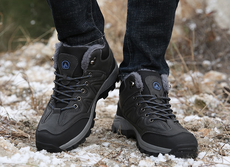 platform boots color gray size 10 for men