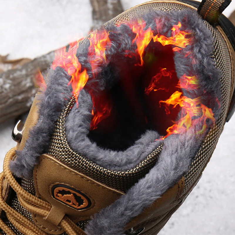 winter boots color black size 7.5 for men