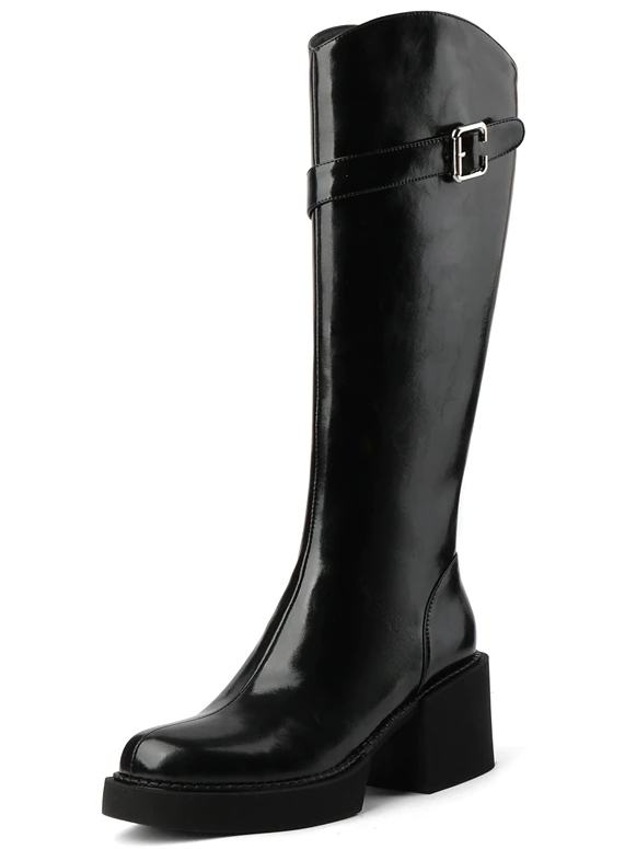 Autumn Boots Color Black Size 5 for Women