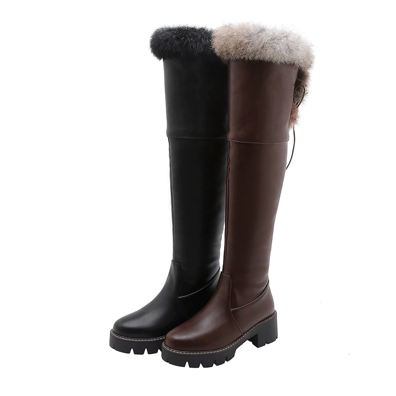 snow boots color brown size 5 for women