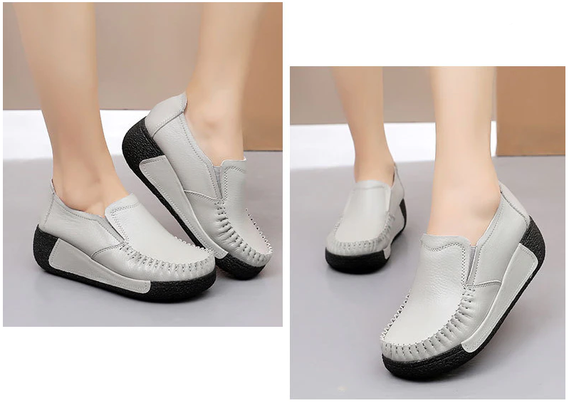 Casual Platform Shoes Color Gray Size 9.5 for Women