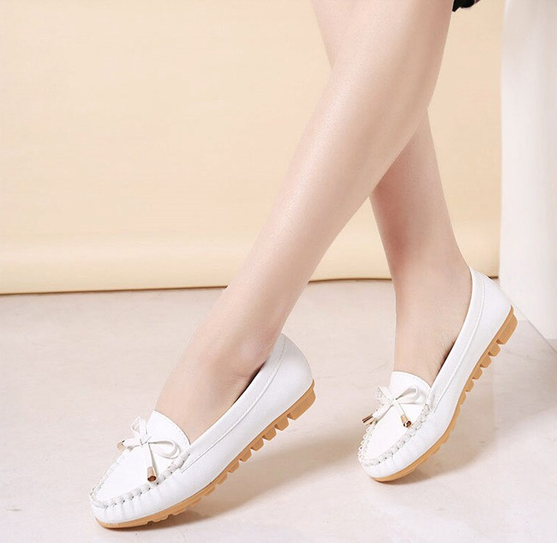 Casual Flats Color White Size 7 for Women