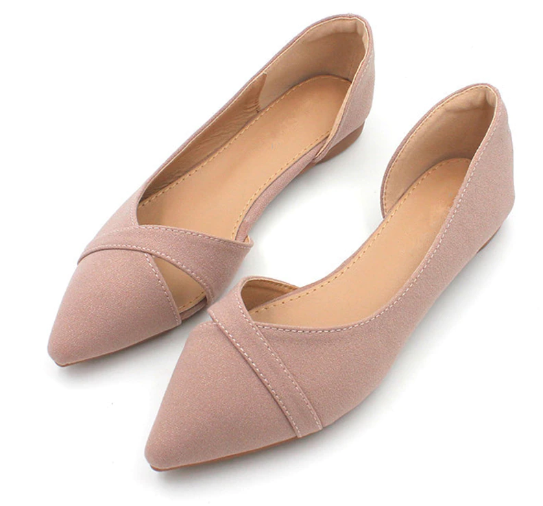 dress flat shoes color pink size 5.5 for women