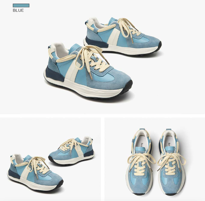 platform sneaker color blue size 7 for women