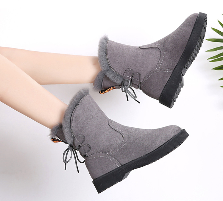 Winter Booties Color Gray Size 5 for Women