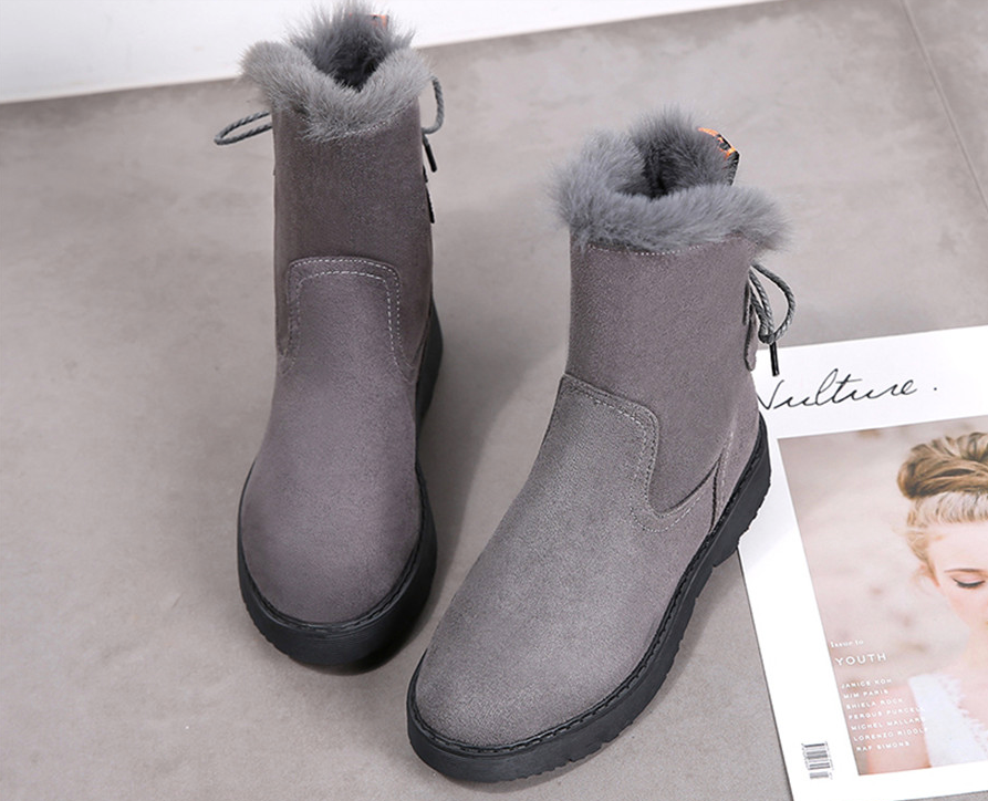 Winter Booties Color Gray Size 8 for Women