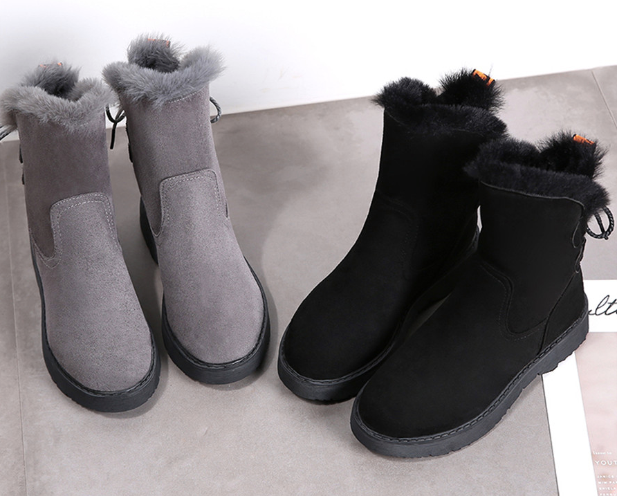 Snow Booties Color Gray Size7 for Women