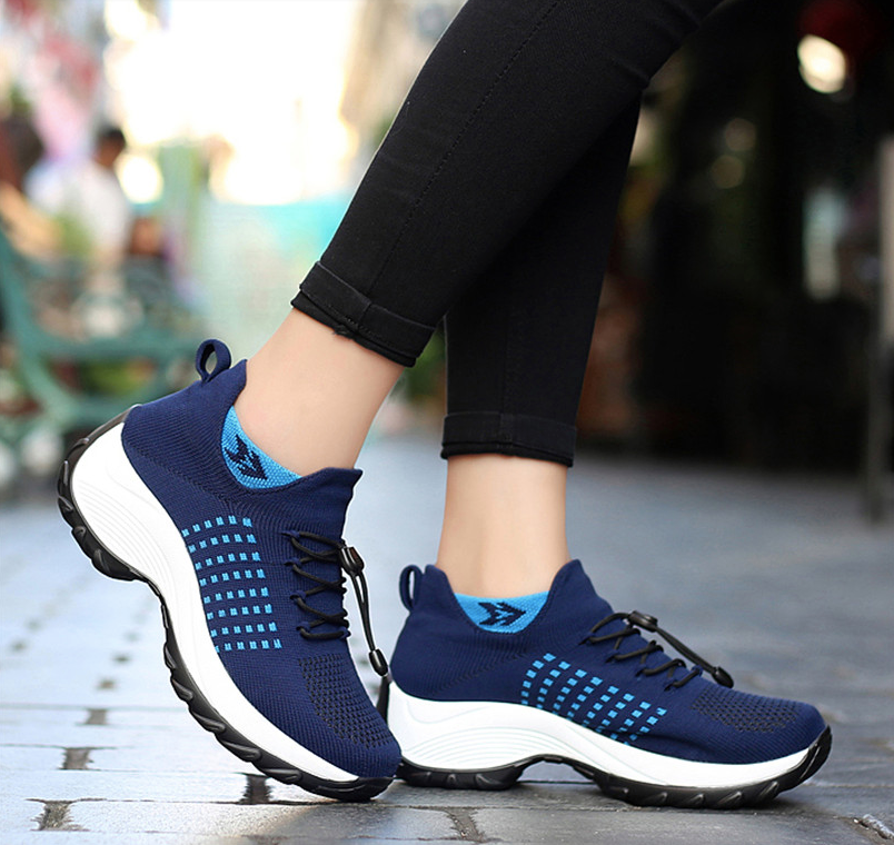 Wide Width Sneaker Color Blue Size 6 for Women