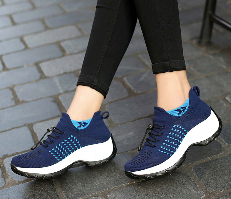 Wide Width Sneaker Color Blue Size 8 for Women