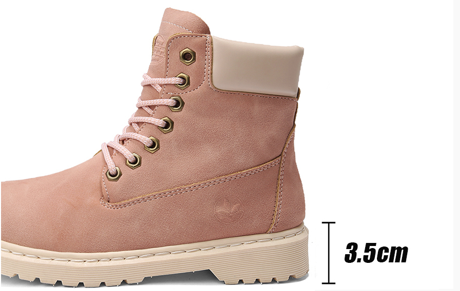 work boots color pink size 7 for women