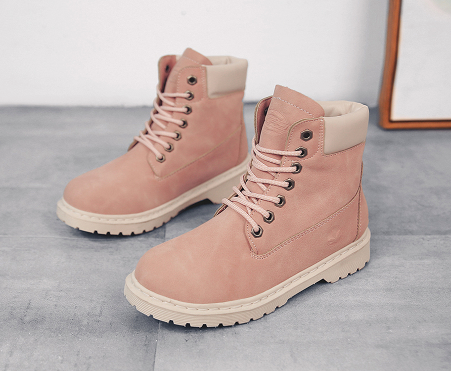 casual boots color pink size 5 for women