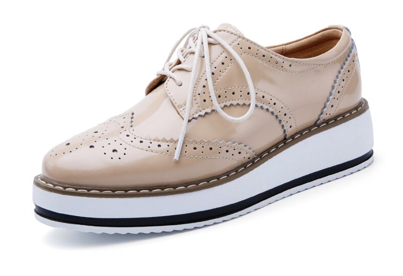 Oxford Shoes Color Beige Size 5 for Women