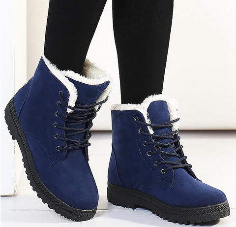 Albani Winter Boots Color Blue Size 5.5 for Women