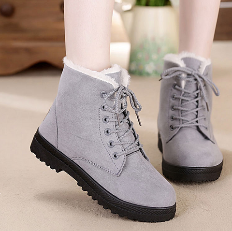 Albani Snow Boots Color Gray Size 6 for Women
