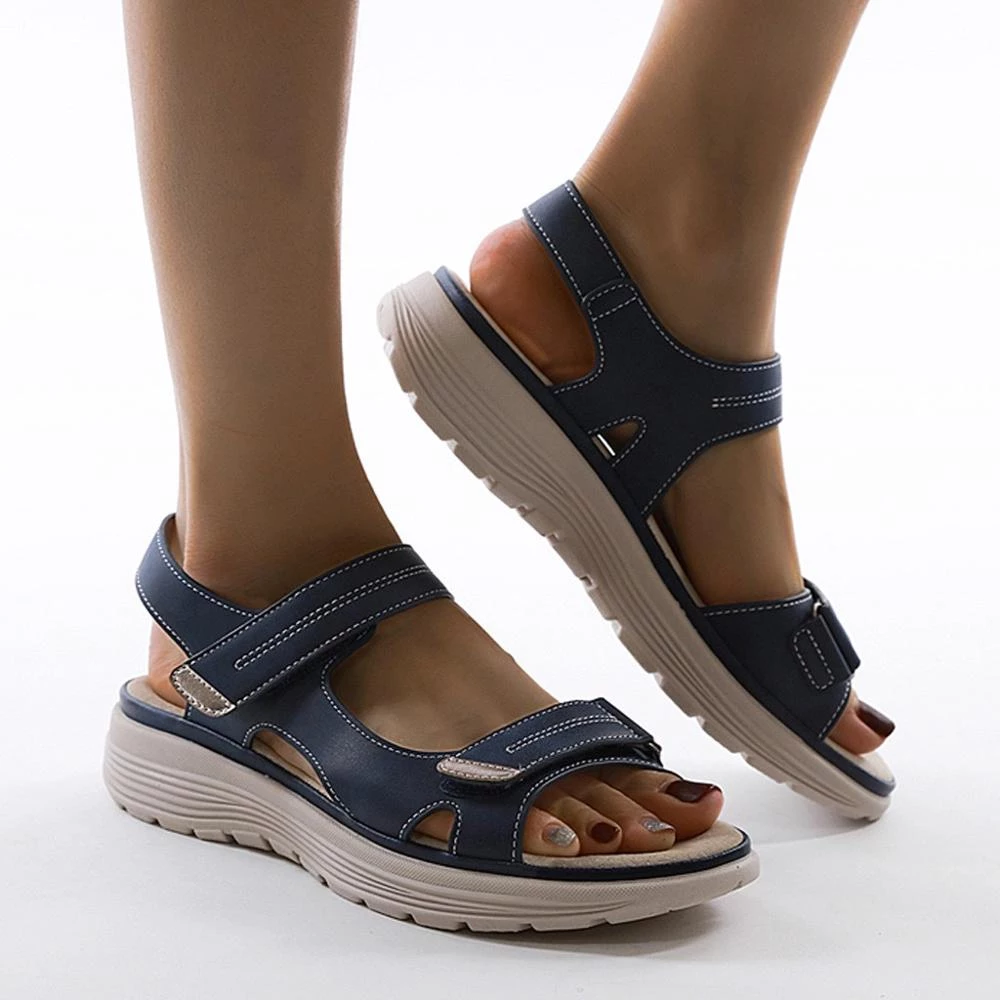 platform sandal color blue size 9 for men