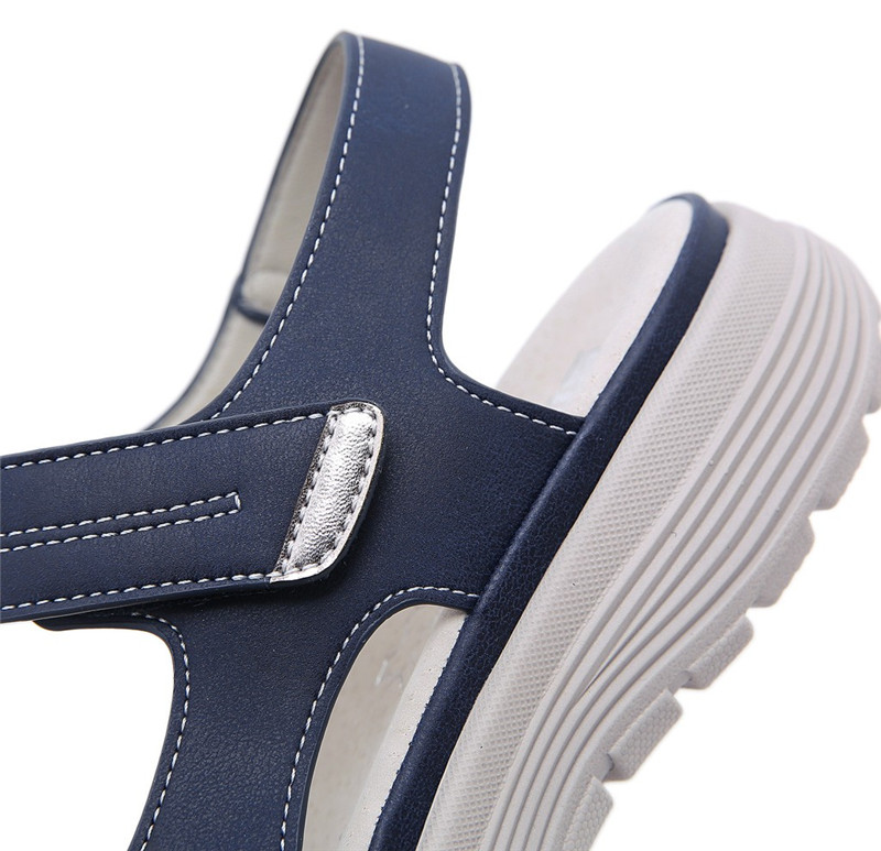 hook & loop sandal color blue size 7.5 for men