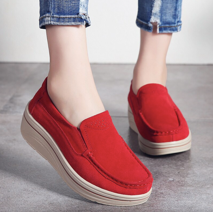 Platform Shoes Color Red Size 9.5 for Women