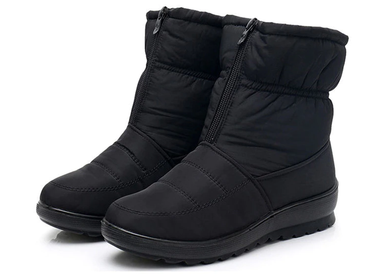 zipper boots color black size 8 for women