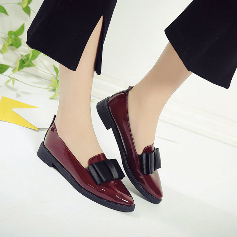 Casual Loafer Shoes Color Wine Size 5.5 for Women