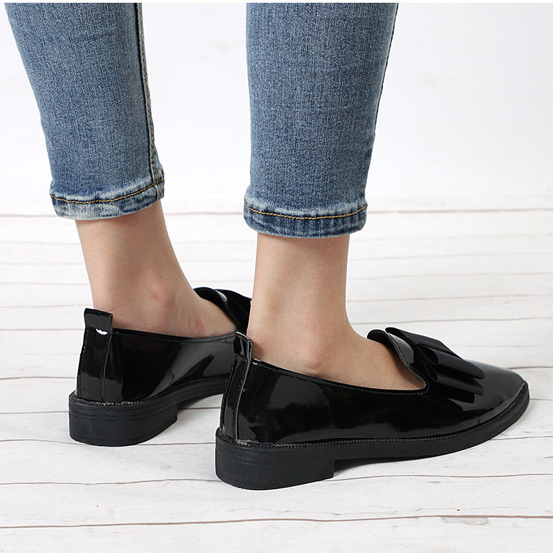 Square Heel Loafer Shoes Color Black Size 8.5 for Women