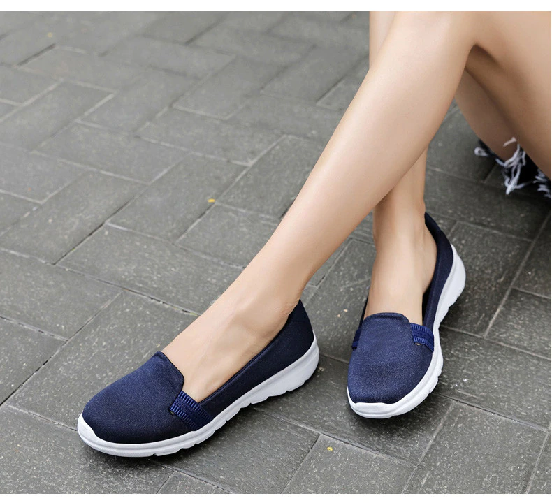 Daily Women's Soft Breathable Mesh Casual Flat Loafers Shoes ...