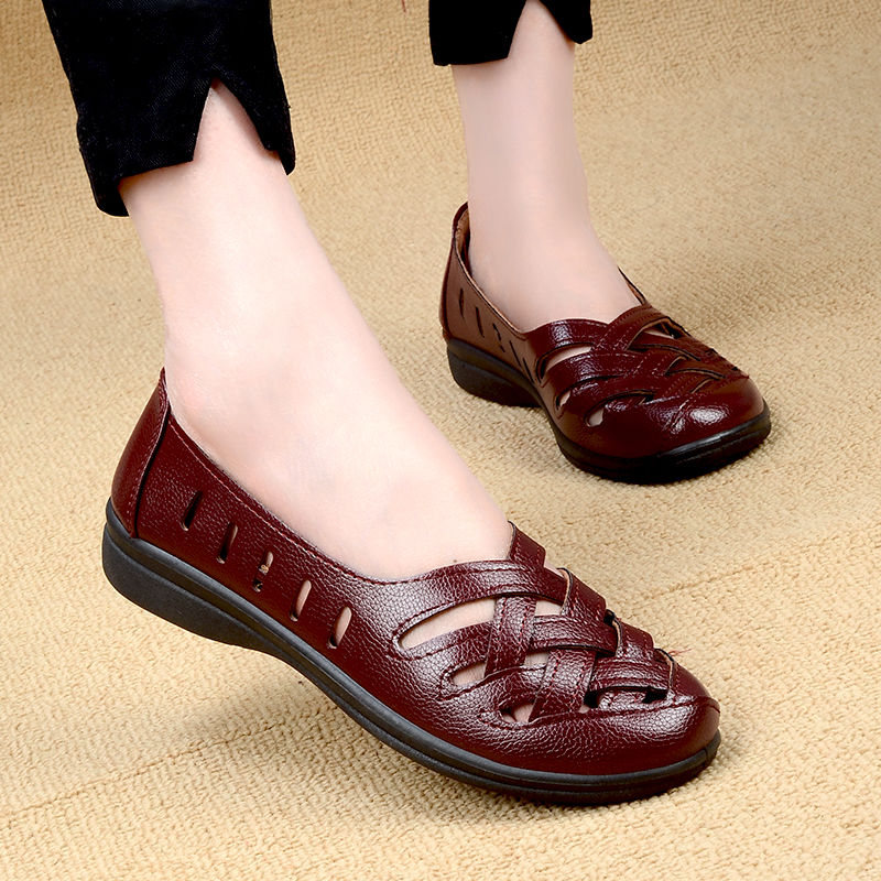 autumn loafer shoes color red size 8 for women