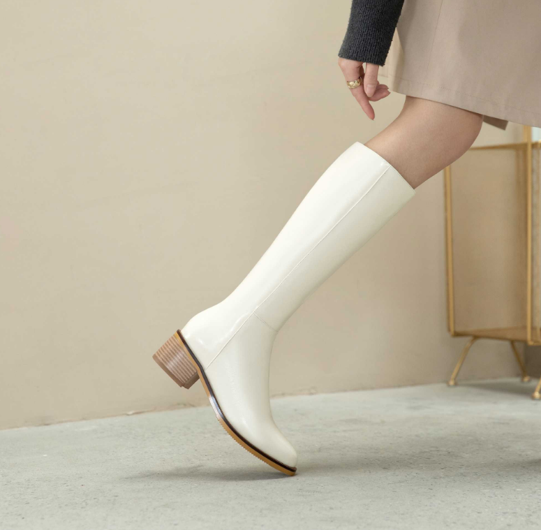 Dress Boots Color White Size 7 for Women