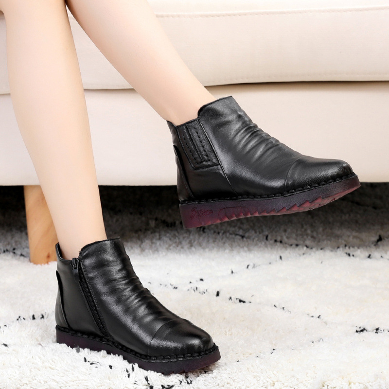 Platform Boots Color Black Size 5 for Women