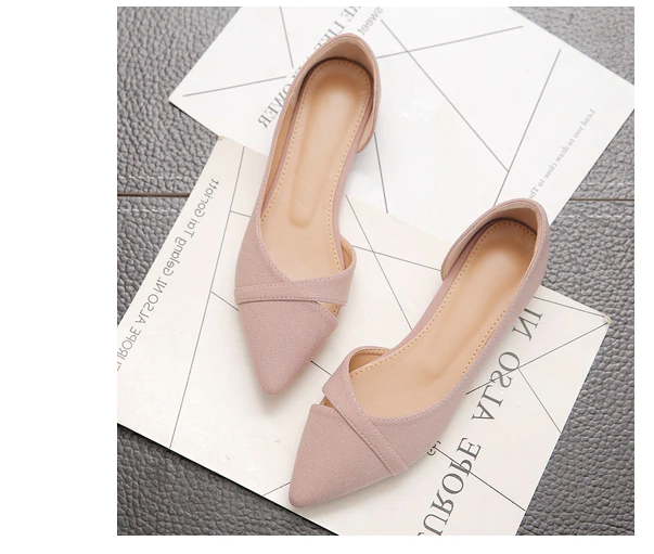 flats shoes color pink size 8 for women