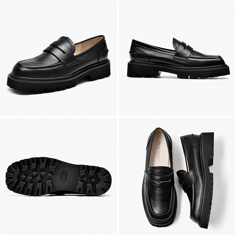 Platform Loafer Color Black Size 7.5 for Women