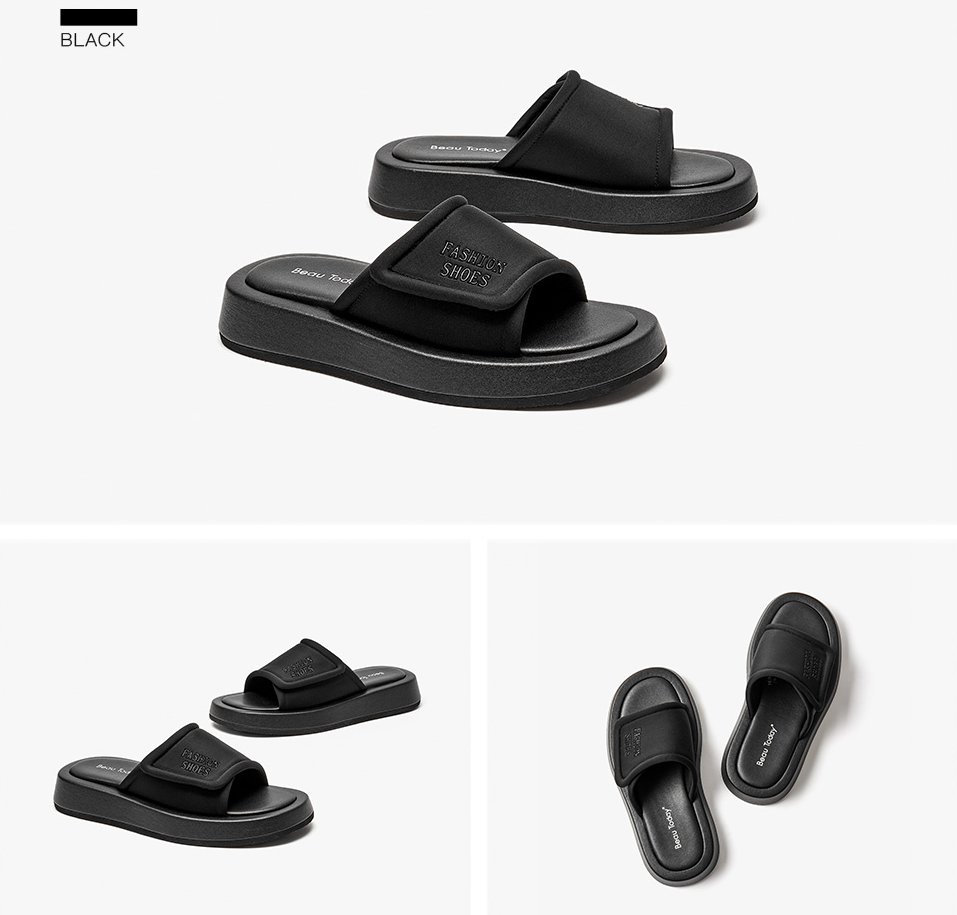 casual slipper color black size 7.5 for women