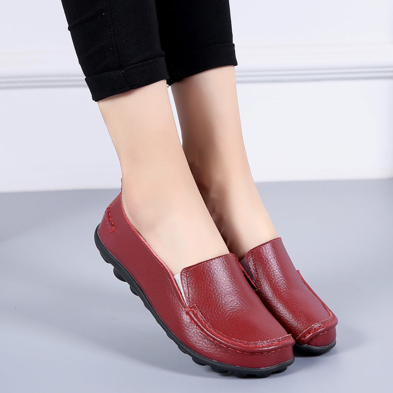 debbie womens loafer shoes slip on wine red ultra seller shoes beige