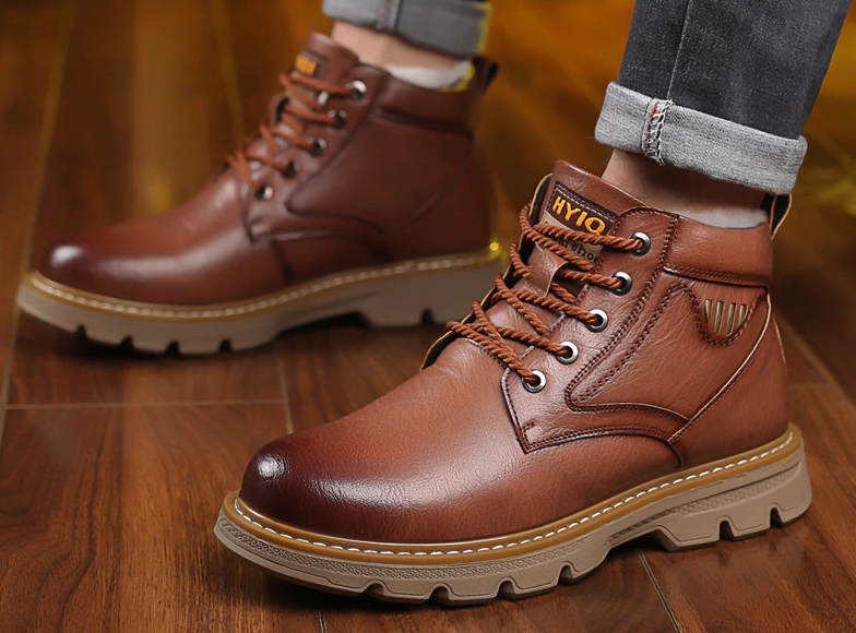 platform boots color brown size 9 for women