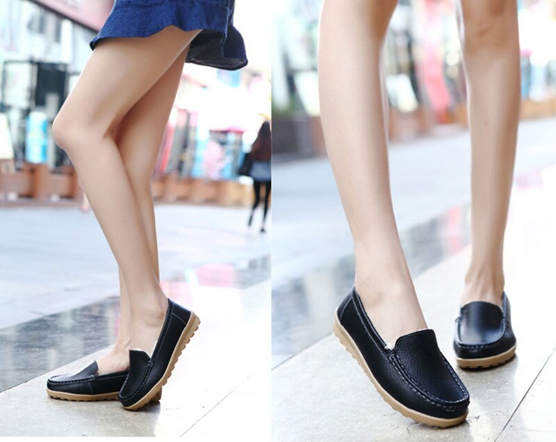 Casual Round Toe Loafer Color Black Size 8 for Women