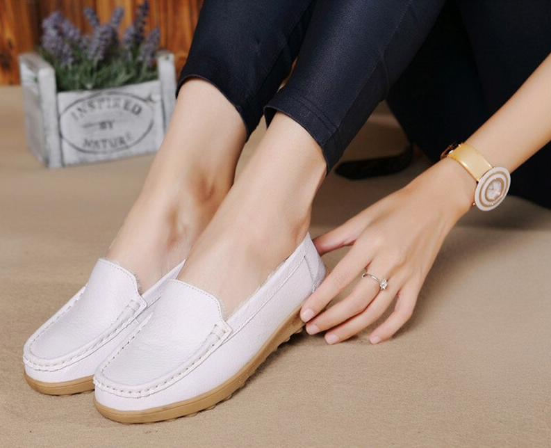 Casual Loafer Color White Size 7 for Women