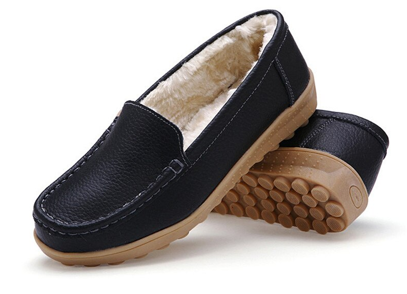Leather Loafer Color Black Size 5.5 for Women